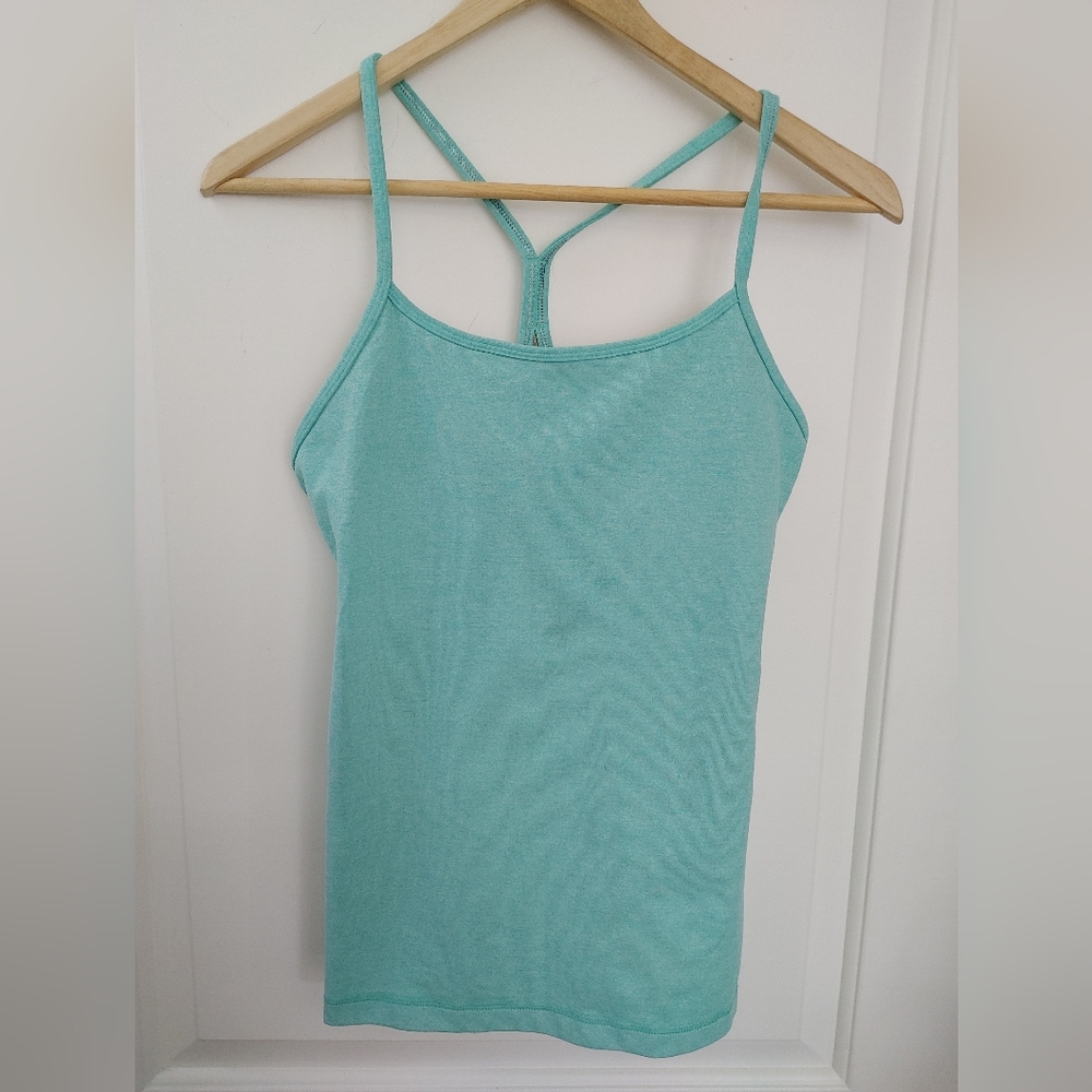 Lululemon Aqua Spaghetti Strap Racerback Tank ~ Size 6